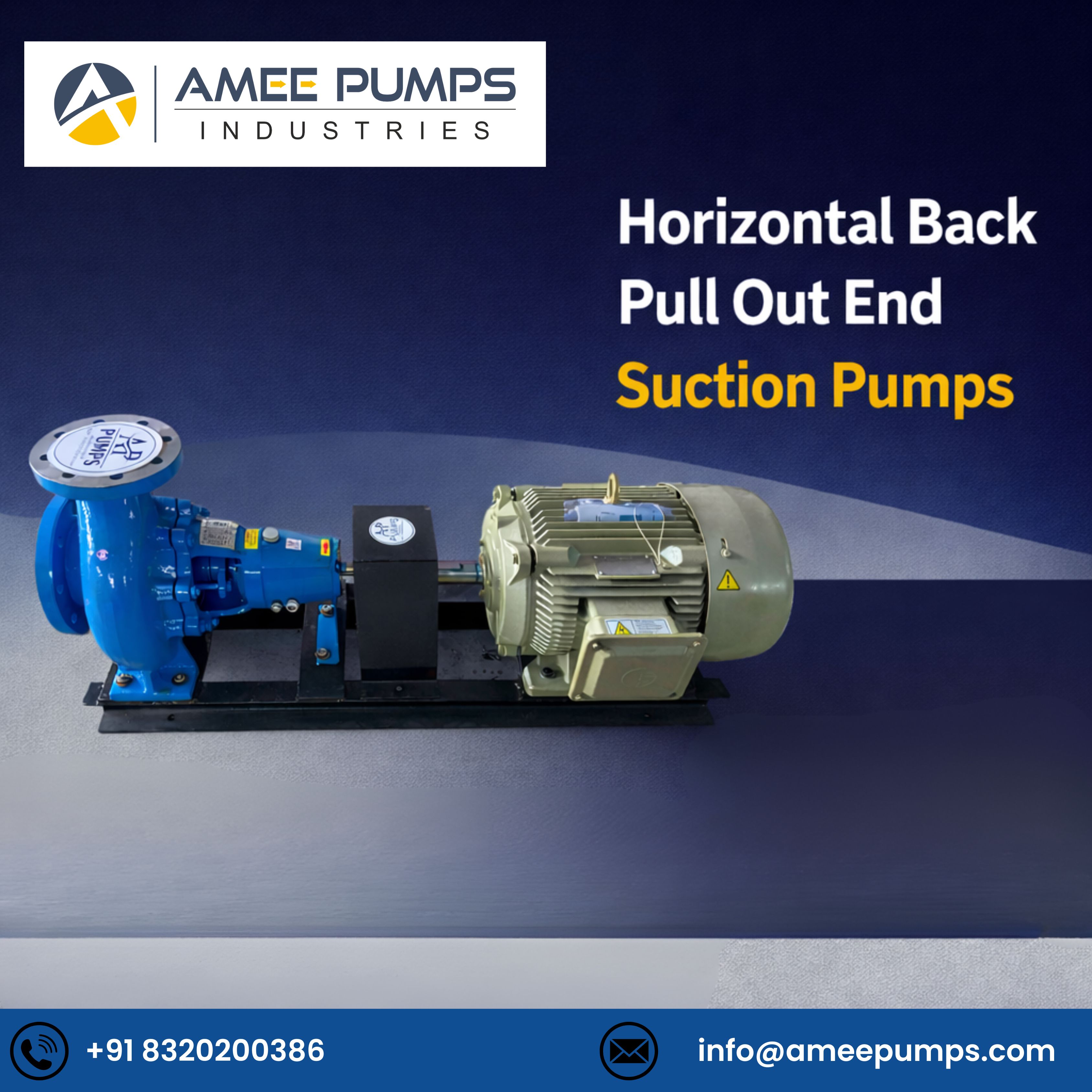Horizontal Back Pull Out End Suction Pumps in India