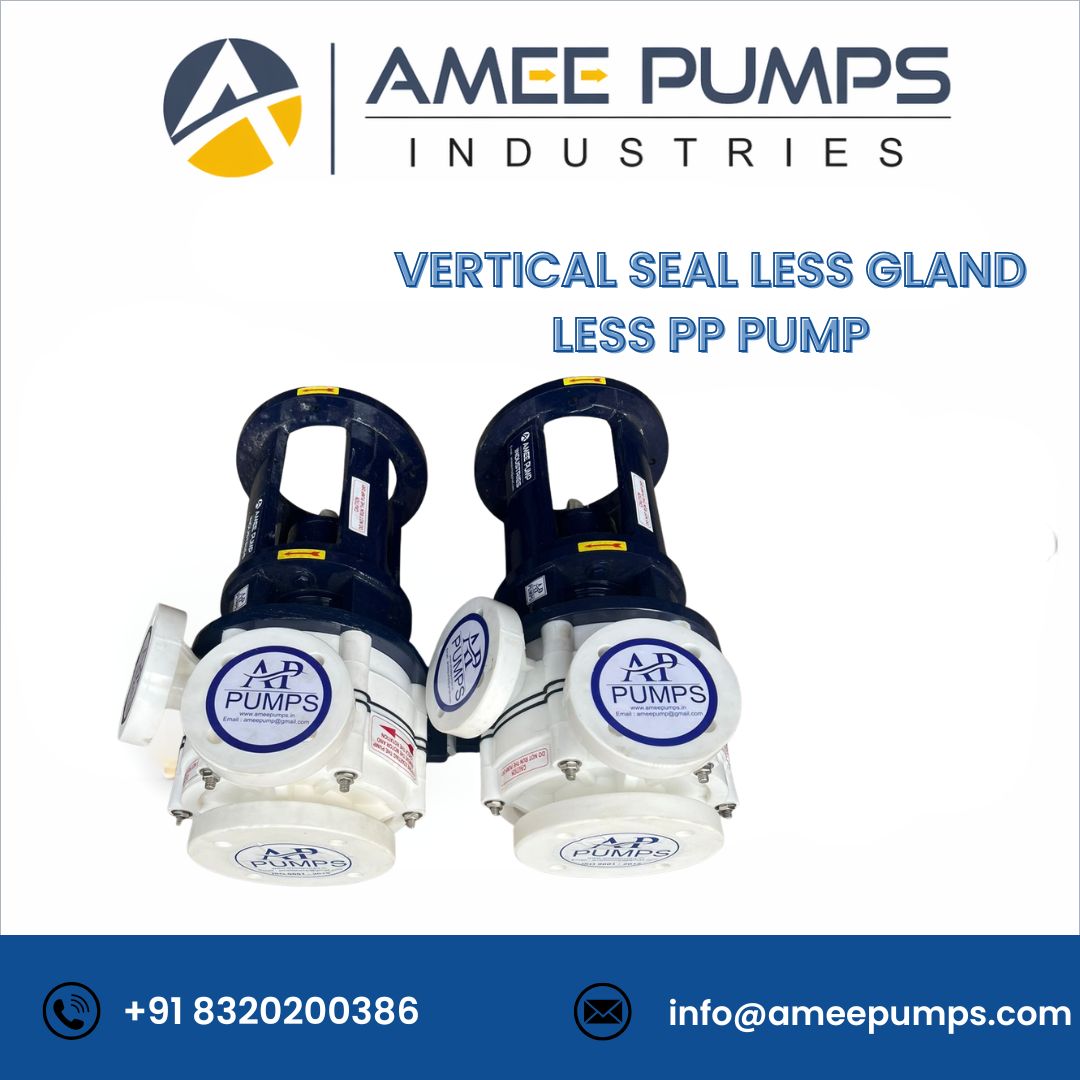 VERTICAL SEAL LESS GLAND LESS PP PUMP 