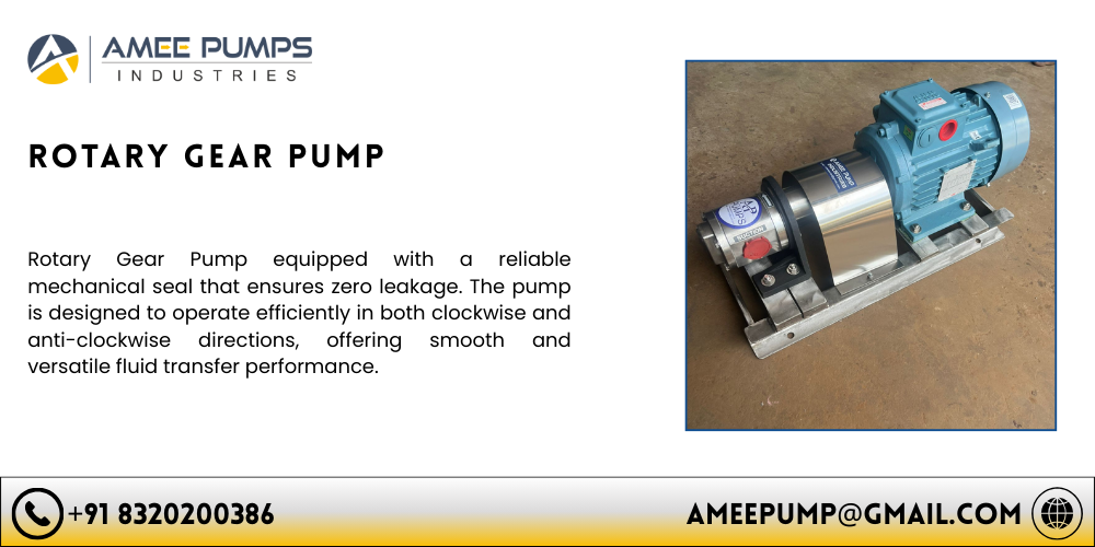 Rotary Gear Pump Manufacturer in Ahmedabad