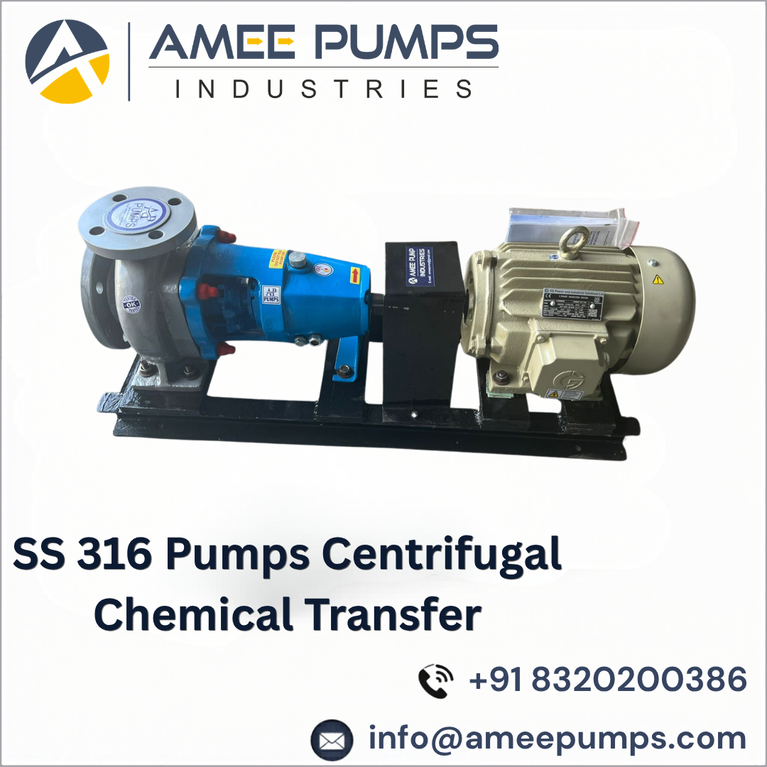 SS 316 Pumps Centrifugal Chemical Transfer