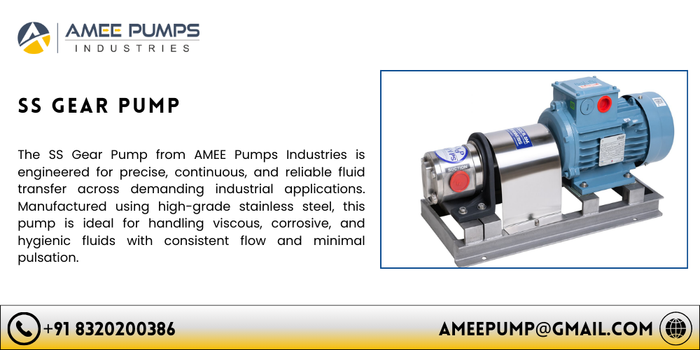 SS Gear Pump Manufacturer in Gujarat