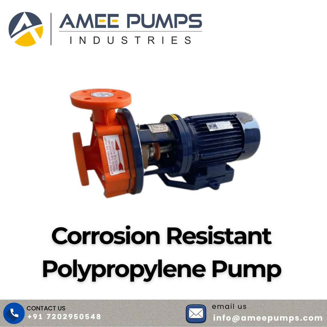 Corrosion Resistant Polypropylene Pump