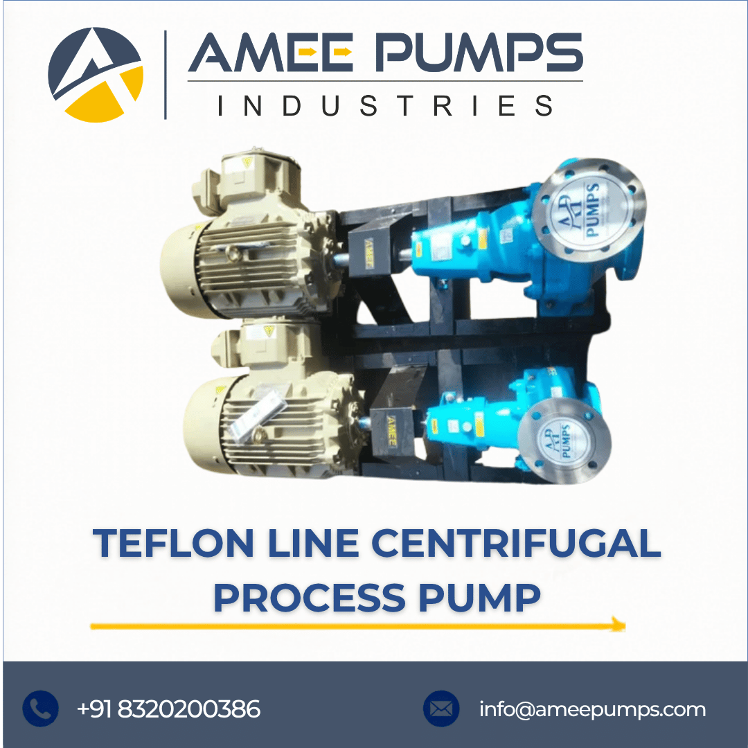 Teflon Line Centrifugal Process Pump