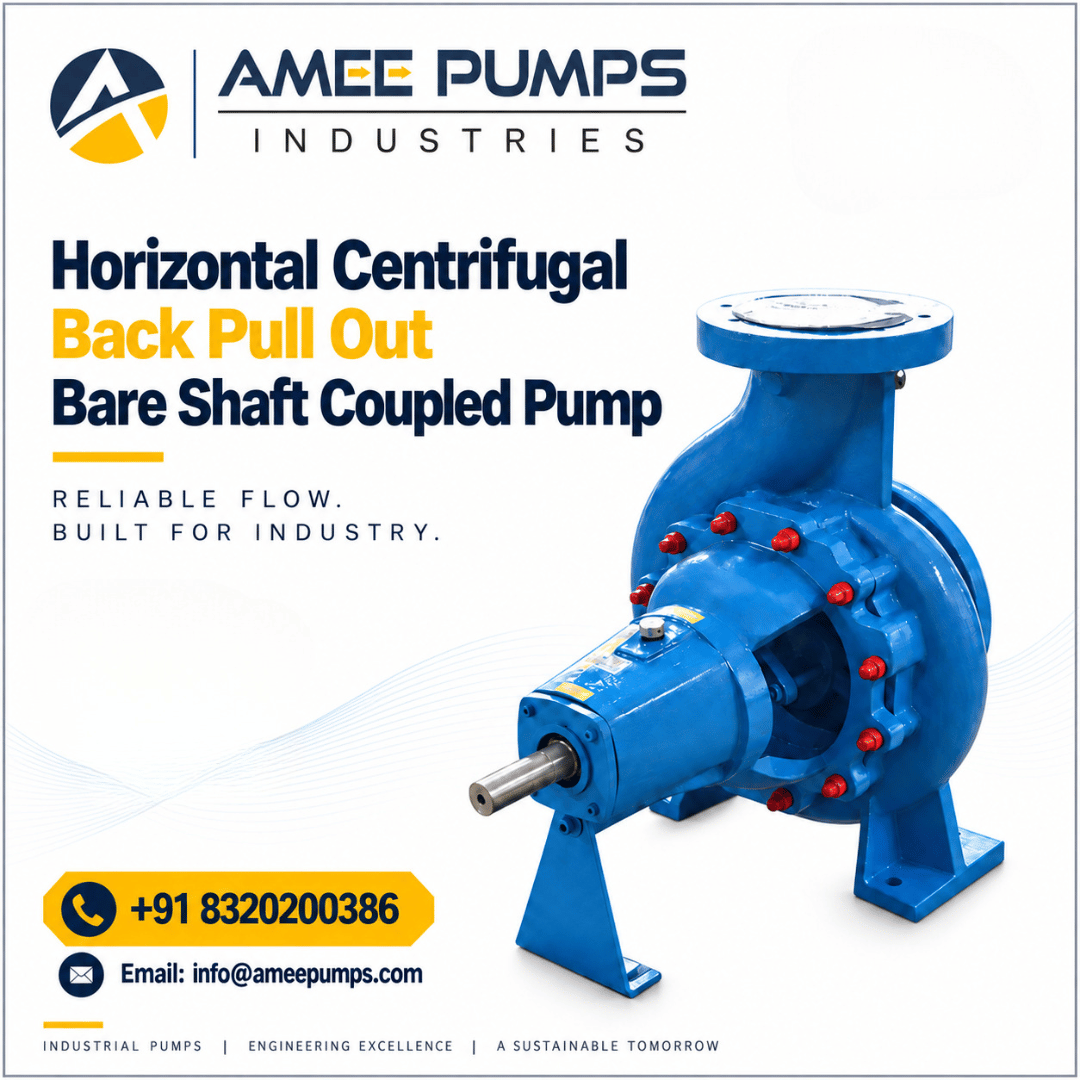 Horizontal Centrifugal Back Pull Out Bare Shaft Coupled Pump