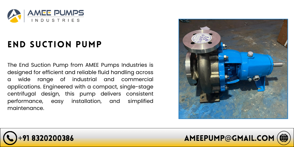 End Suction Pump Manufacturer in Gujarat