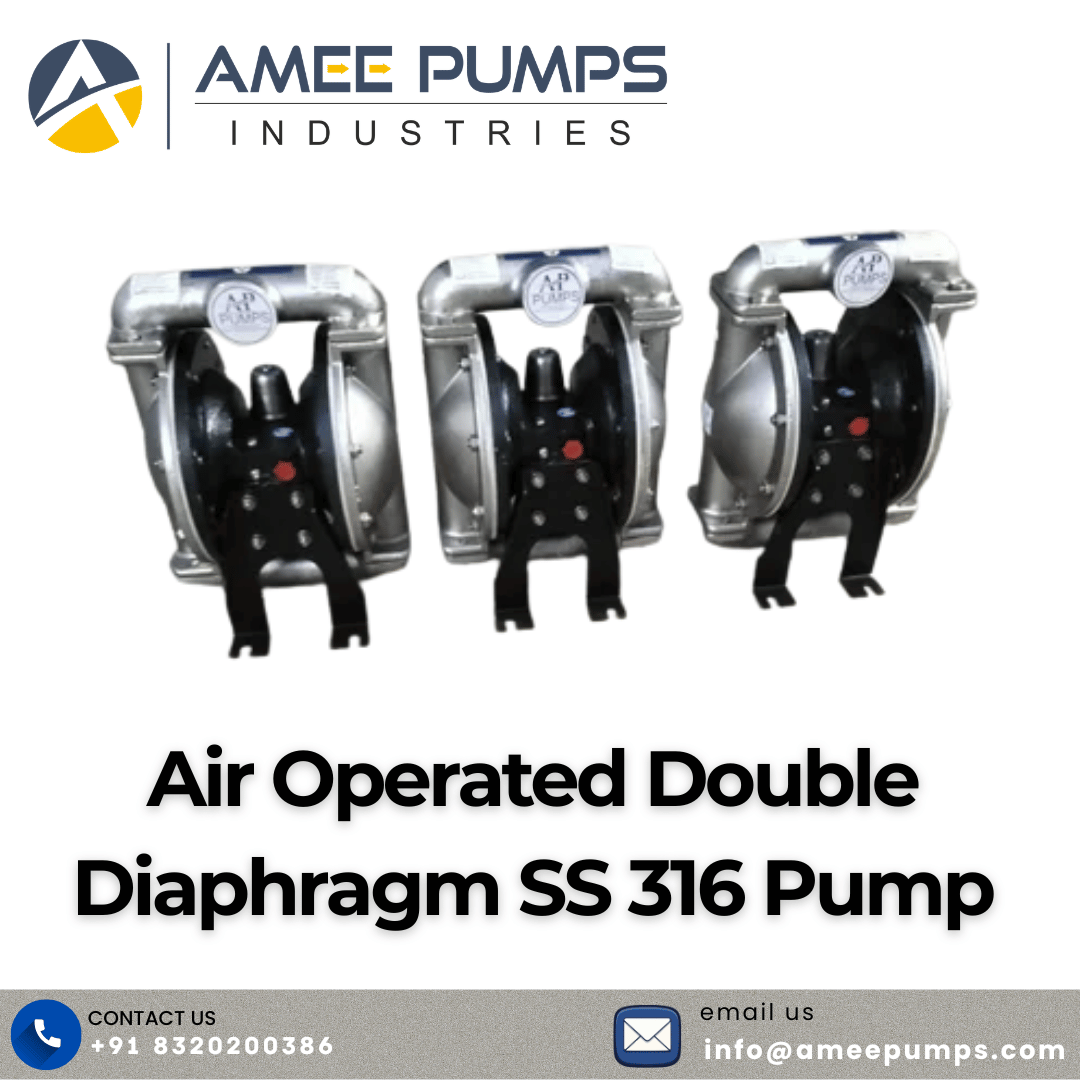 Air Operated Double Diaphragm SS 316 Pump