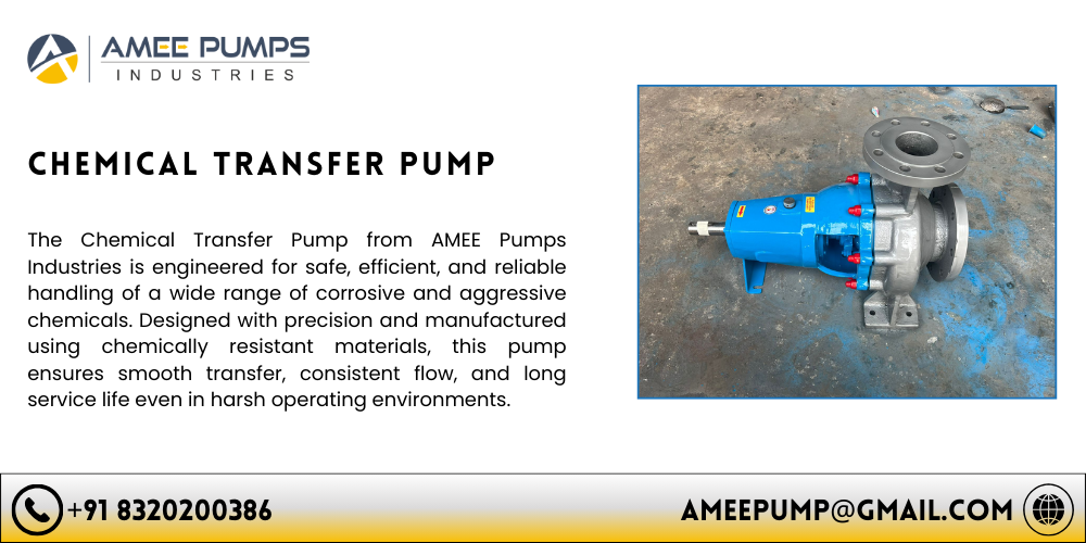 Chemical Transfer Pump Supplier in India