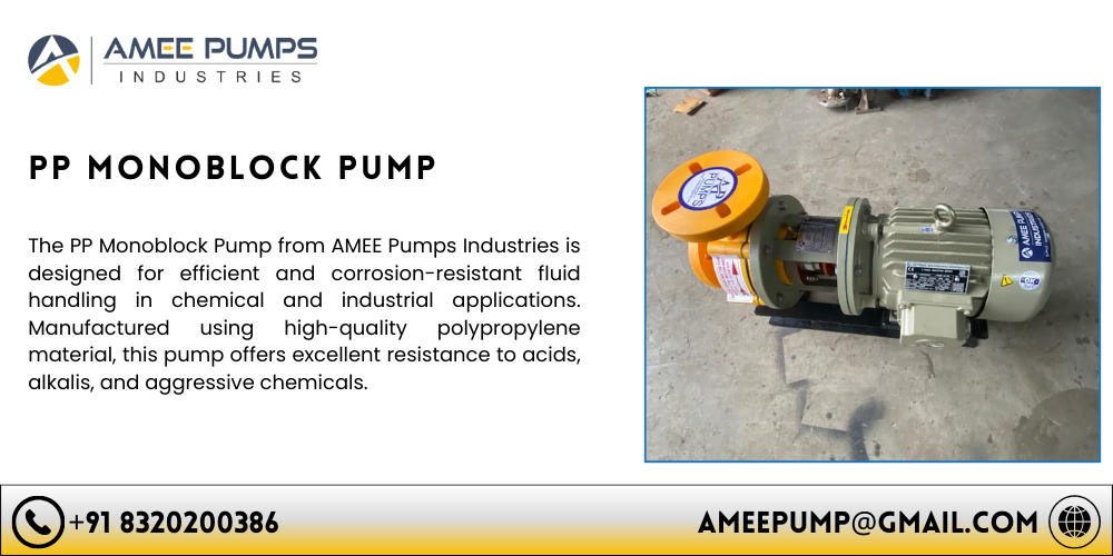 PP Monoblock Pump Supplier in India