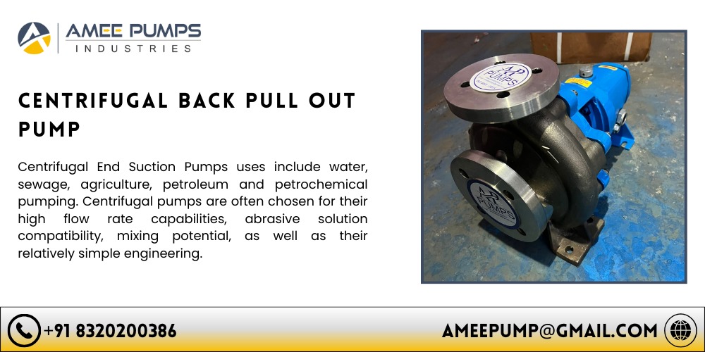 Centrifugal Back Pull Out Pump Manufacturer in Ahmedabad