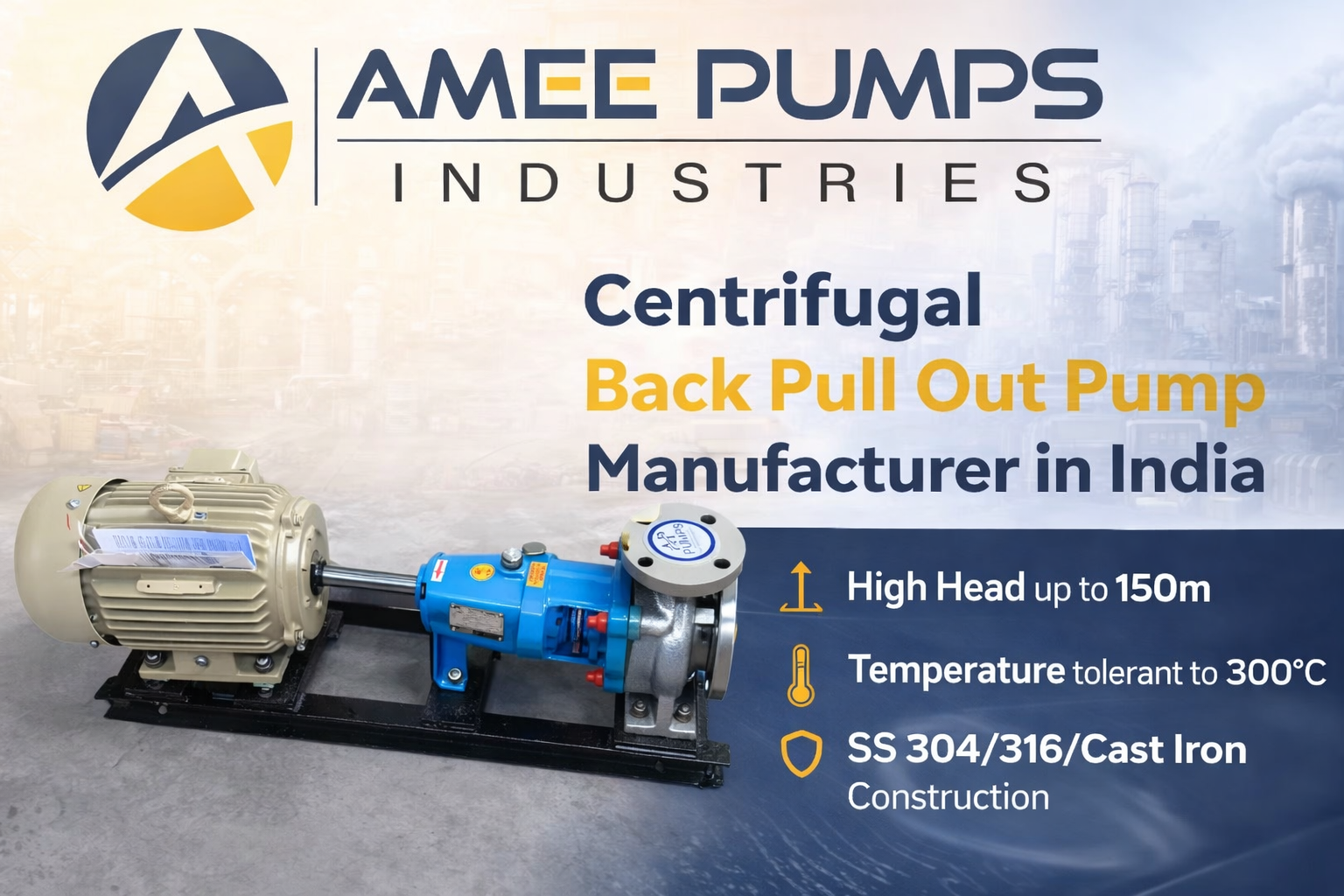Centrifugal Back Pull Out Pump Manufacturer in India