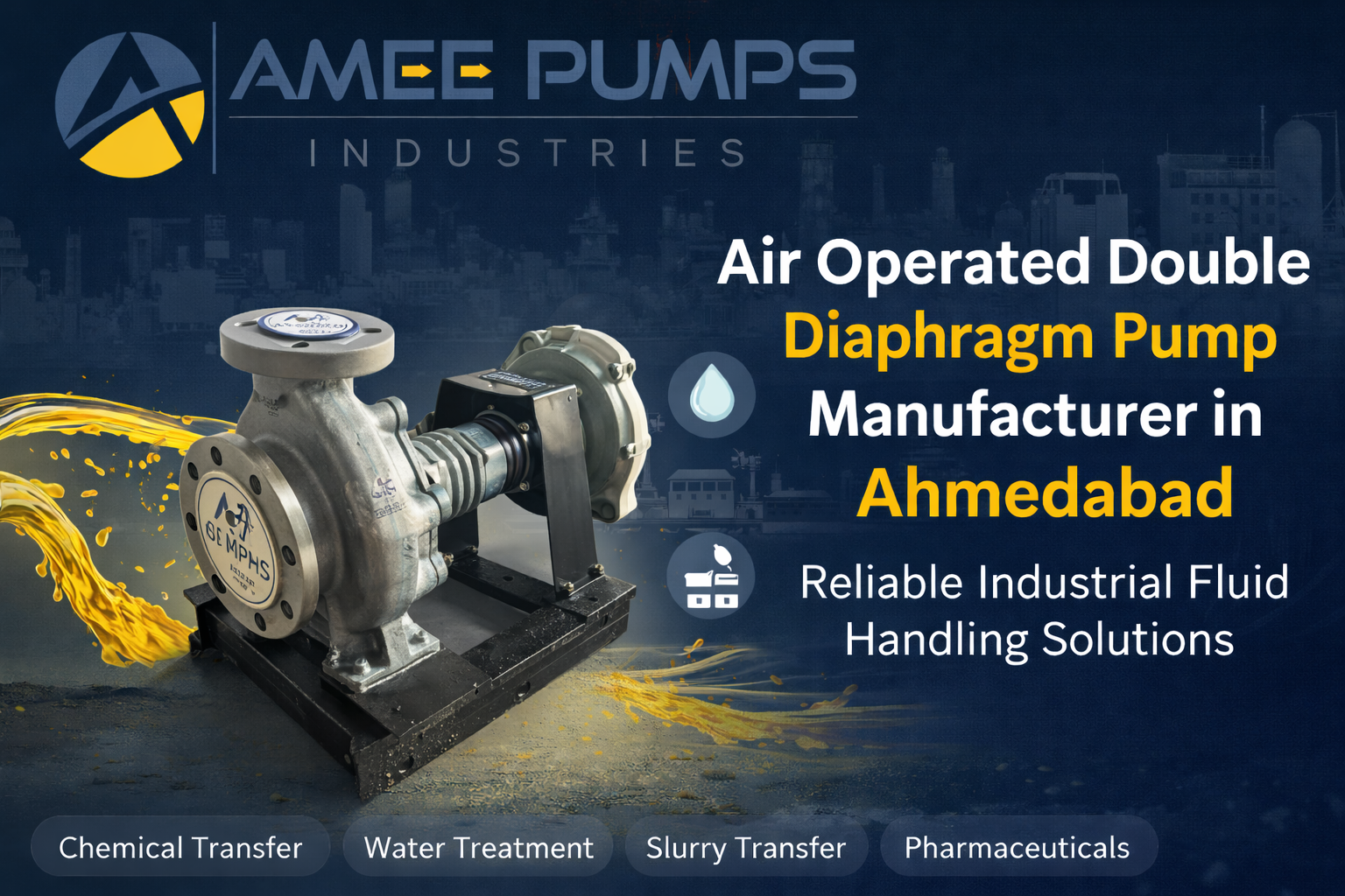 Air Operated Double Diaphragm Pump Manufacturer in Ahmedabad