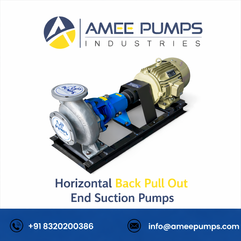 Horizontal Back Pull Out End Suction Pumps Manufacturer in Ahmedabad